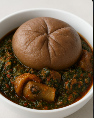 Amala & Efo with Beef